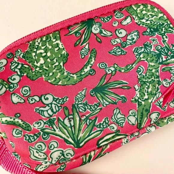 LILLY PULITZER Pink Alligator Coin Purse Wallet - Picture 4 of 6
